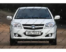 Светодиодные противотуманные фары с ангельскими глазками для Geely MK 1 (2008-2016)
