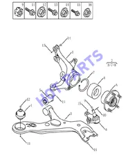 ПЕРЕДНЯЯ ПОДВЕСКА X7 для Geely X7