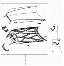 КАПОТ для Geely Otaka