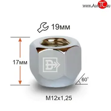 Колёсная гайка Вектор M12 1.25 Geely Tugella FY11 дорестайлинг (2019-2023)