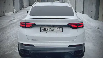 Видео регистратор в штатное место Geely Tugella, дневная съёмка