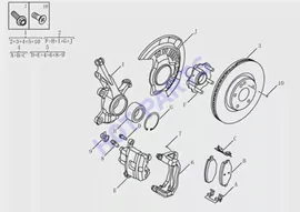 ПЕРЕДНИЕ ТОРМОЗА для GEELY COOLRAY