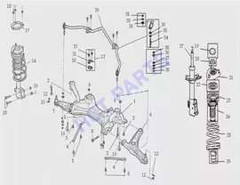 ПЕРЕДНЯЯ ПОДВЕСКА для Geely MK CROSS