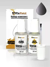 Подкраска GEELY TUGELLA, код C14, GL9710, TITANIUM GREY, BASALT GRAY, набор FixPaint Double, краска и лак для подкраски сколов и царапин