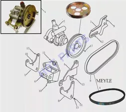 НАСОС ГИДРОУСИЛИТЕЛЯ (ГУР) для Geely MK